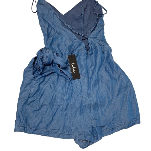 NWT Lulu’s tencel strappy romper shorts size XS - Picture 8 of 8